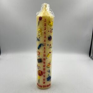 Vintage Birthday Growth Candle 1–18 Counting Candle 10.5" New Sealed